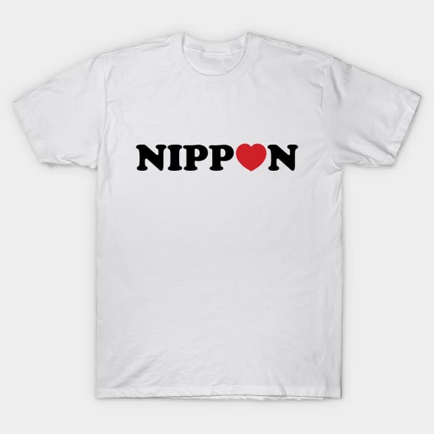 Nippon Love Heart T-Shirt by tinybiscuits